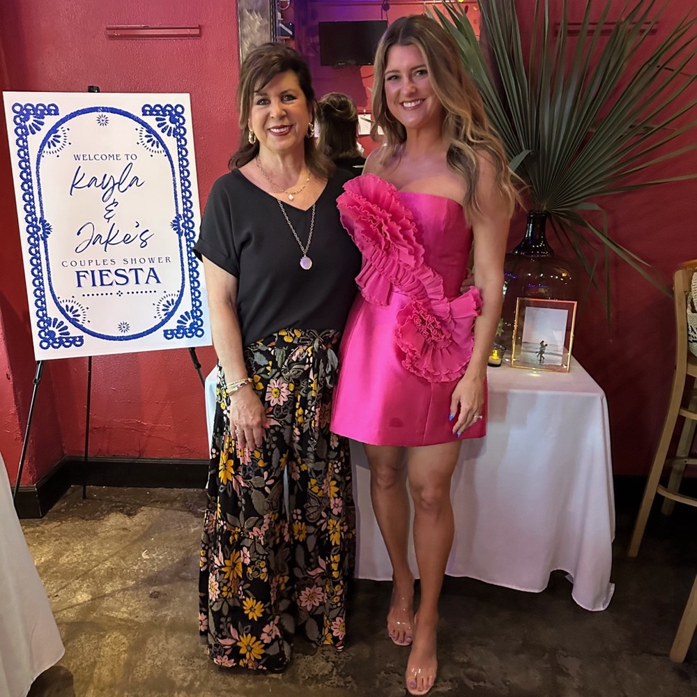 Elegant Pink Strapless Dress